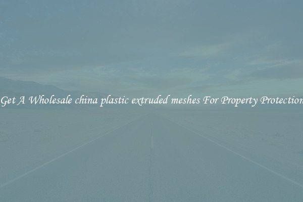 Get A Wholesale china plastic extruded meshes For Property Protection