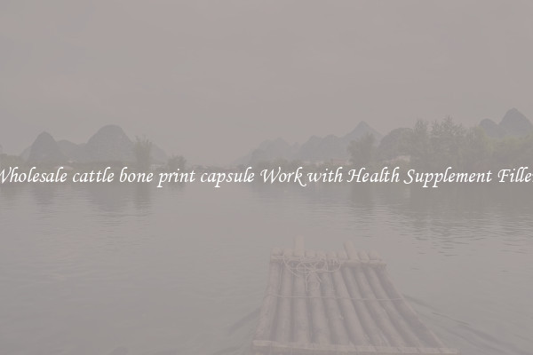 Wholesale cattle bone print capsule Work with Health Supplement Fillers