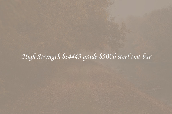 High Strength bs4449 grade b500b steel tmt bar