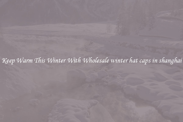 Keep Warm This Winter With Wholesale winter hat caps in shanghai