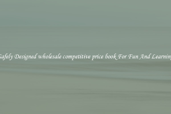 Safely Designed wholesale competitive price book For Fun And Learning