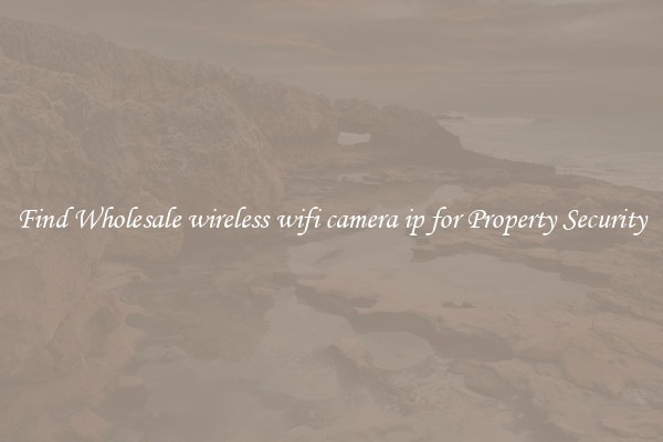 Find Wholesale wireless wifi camera ip for Property Security