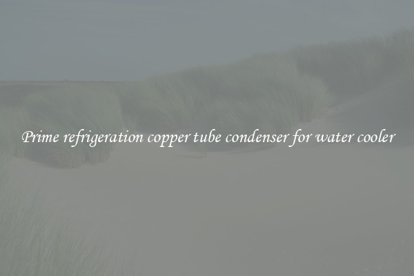Prime refrigeration copper tube condenser for water cooler
