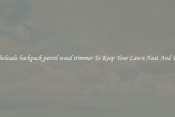 Wholesale backpack petrol weed trimmer To Keep Your Lawn Neat And Tidy