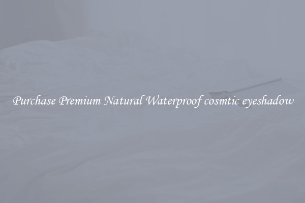 Purchase Premium Natural Waterproof cosmtic eyeshadow